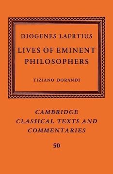 portada Diogenes Laertius: Lives of Eminent Philosophers (Cambridge Classical Texts and Commentaries) (en Inglés)