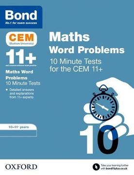 portada Bond 11+: CEM Maths Word Problems 10 Minute Tests: 10-11 Years