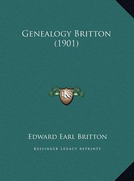 portada genealogy britton (1901) (en Inglés)