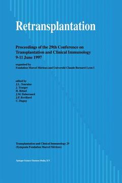 portada Retransplantation: Proceedings of the 29th Conference on Transplantation and Clinical Immunology, 9-11 June, 1997 (en Inglés)