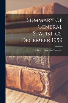 portada Summary of General Statistics. December 1959