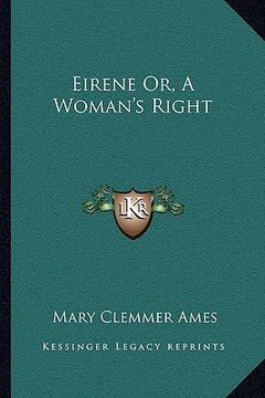 portada eirene or, a woman's right (in English)