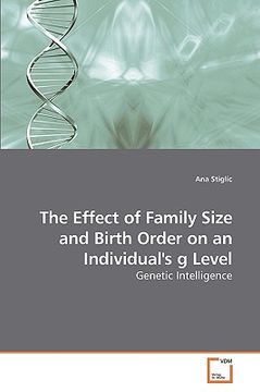 portada the effect of family size and birth order on an individual's g level (in English)