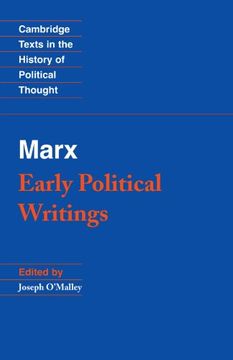 portada Marx: Early Political Writings Paperback (Cambridge Texts in the History of Political Thought) (in English)