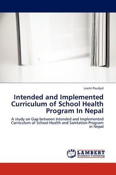 portada intended and implemented curriculum of school health program in nepal (en Inglés)