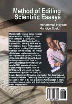 portada Method of Editing Scientific Essays (en Inglés)
