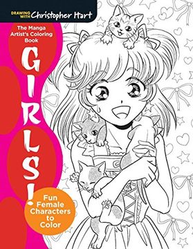 portada The Manga Artist's Coloring Book: Girls! Fun Female Characters to Color (in English)