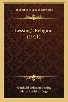 portada Lessing's Religion (1911) (in German)