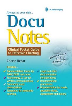 portada Docunotes: Clinical Pocket Guide to Effective Charting