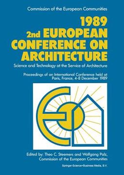 portada 1989 2nd European Conference on Architecture: Science and Technology at the Service of Architecture (en Inglés)