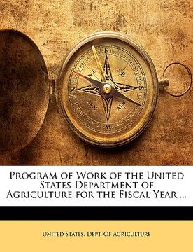 portada program of work of the united states department of agriculture for the fiscal year ...