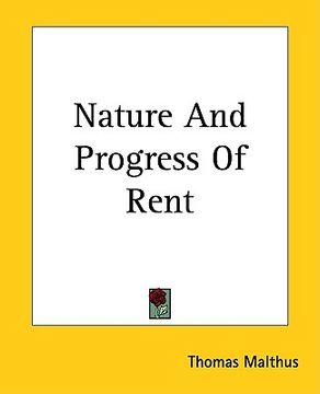 portada nature and progress of rent (en Inglés)