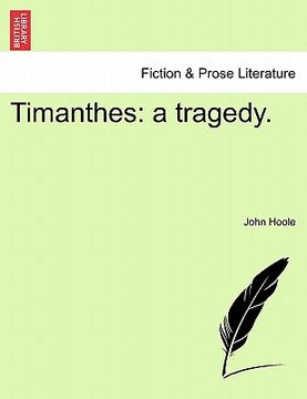 portada timanthes: a tragedy. (in English)