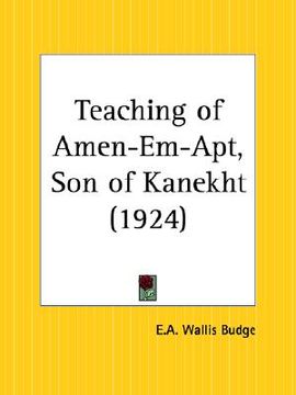 portada teaching of amen-em-apt, son of kanekht