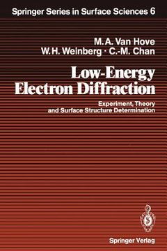 portada low-energy electron diffraction: experiment, theory and surface structure determination (in English)