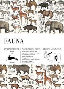 portada Fauna: Gift & Creative Paper Book Vol. 90 (Gift & Creative Papers (90)) 