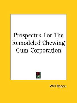 portada prospectus for the remodeled chewing gum corporation (en Inglés)