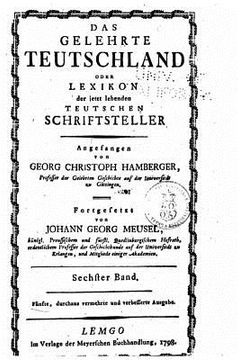 portada Das gelehrte Teutschland, oder Lexikon der jetzt lebenden teutschen Schriftsteller (en Alemán)