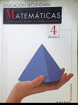 portada Eso 4 - Matematicas A - En Tus Manos