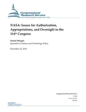 portada NASA: Issues for Authorization, Appropriations, and Oversight in the 114th Congress (CRS Reports)