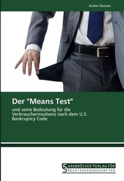 portada Der "Means Test": und seine Bedeutung für die Verbraucherinsolvenz nach dem U.S. Bankruptcy Code