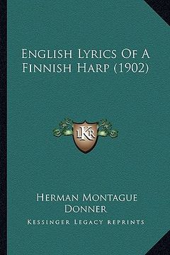 portada english lyrics of a finnish harp (1902) (en Inglés)