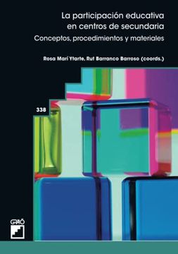 portada La Participación Educativa en Centros de Secundaria: Conceptos, Procedimientos y Materiales: 338 (Educación Para la Ciudadanía