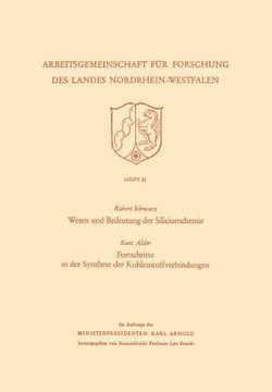 portada Wesen Und Bedeutung Der Siliciumchemie (en Alemán)