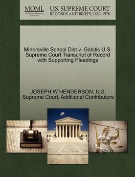 portada minersville school dist v. gobitis u.s. supreme court transcript of record with supporting pleadings (en Inglés)