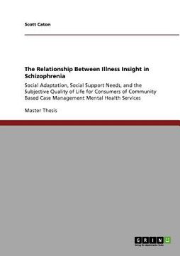 portada the relationship between illness insight in schizophrenia