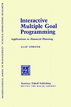 portada interactive multiple goal programme: applications to financial planning