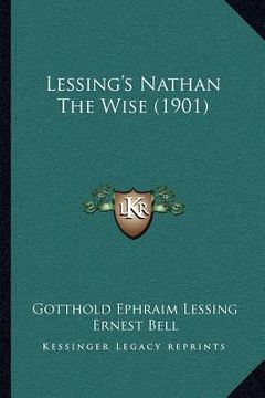 portada lessing's nathan the wise (1901) (in English)