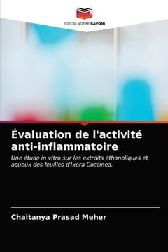 portada Évaluation de l'activité anti-inflammatoire (in French)