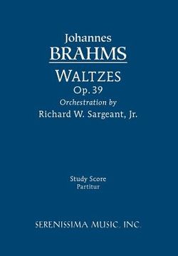 portada waltzes, op. 39 - study score (en Inglés)