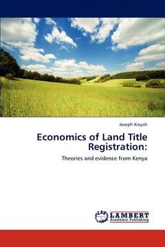 portada economics of land title registration (en Inglés)