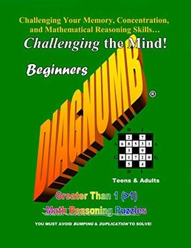 portada Diagnumb Beginners: Greater Than 1 (>1) Math Reasoning Puzzles (en Inglés)