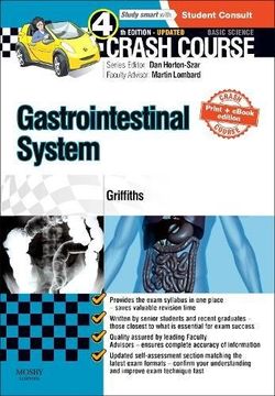 portada Crash Course Gastrointestinal System Updated Print + Edition (en Inglés)
