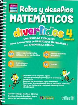 portada Retos y Desafios Matematicos Divertidos 4. Primaria / 3 ed.