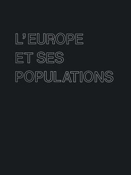 portada L'Europe Et Ses Populations