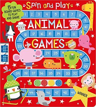 portada Spin and Play Animal Games (en Inglés)