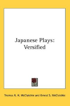 portada japanese plays: versified