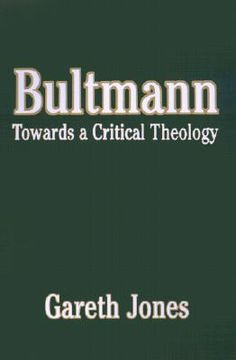 portada bultmann: towards a critical theology (en Inglés)