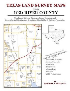 portada Texas Land Survey Maps for Red River County (en Inglés)