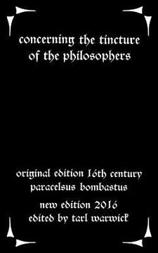 portada Concerning the Tincture of the Philosophers (en Inglés)