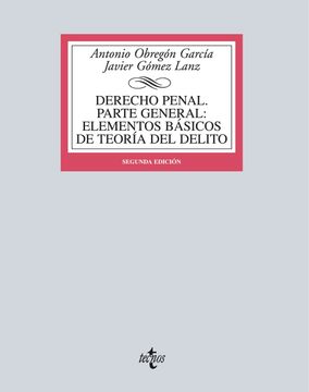 portada Derecho Penal. Parte General: Elementos Básicos de Teoría del Delito (in Spanish)
