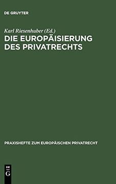 portada Die Europäisierung des Privatrechts (en Alemán)