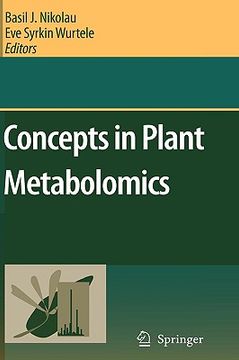 portada concepts in plant metabolomics (en Inglés)