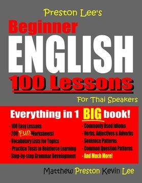 portada Preston Lee's Beginner English 100 Lessons for Thai Speakers (en Inglés)