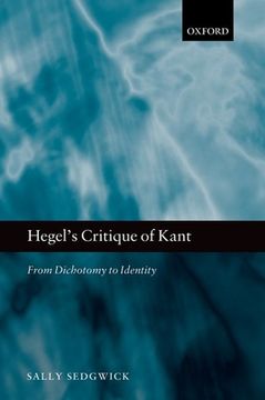portada Hegel's Critique of Kant (en Inglés)