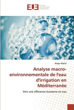 portada Analyse macro-environnementale de l'eau d'irrigation en Méditerranée (en Francés)